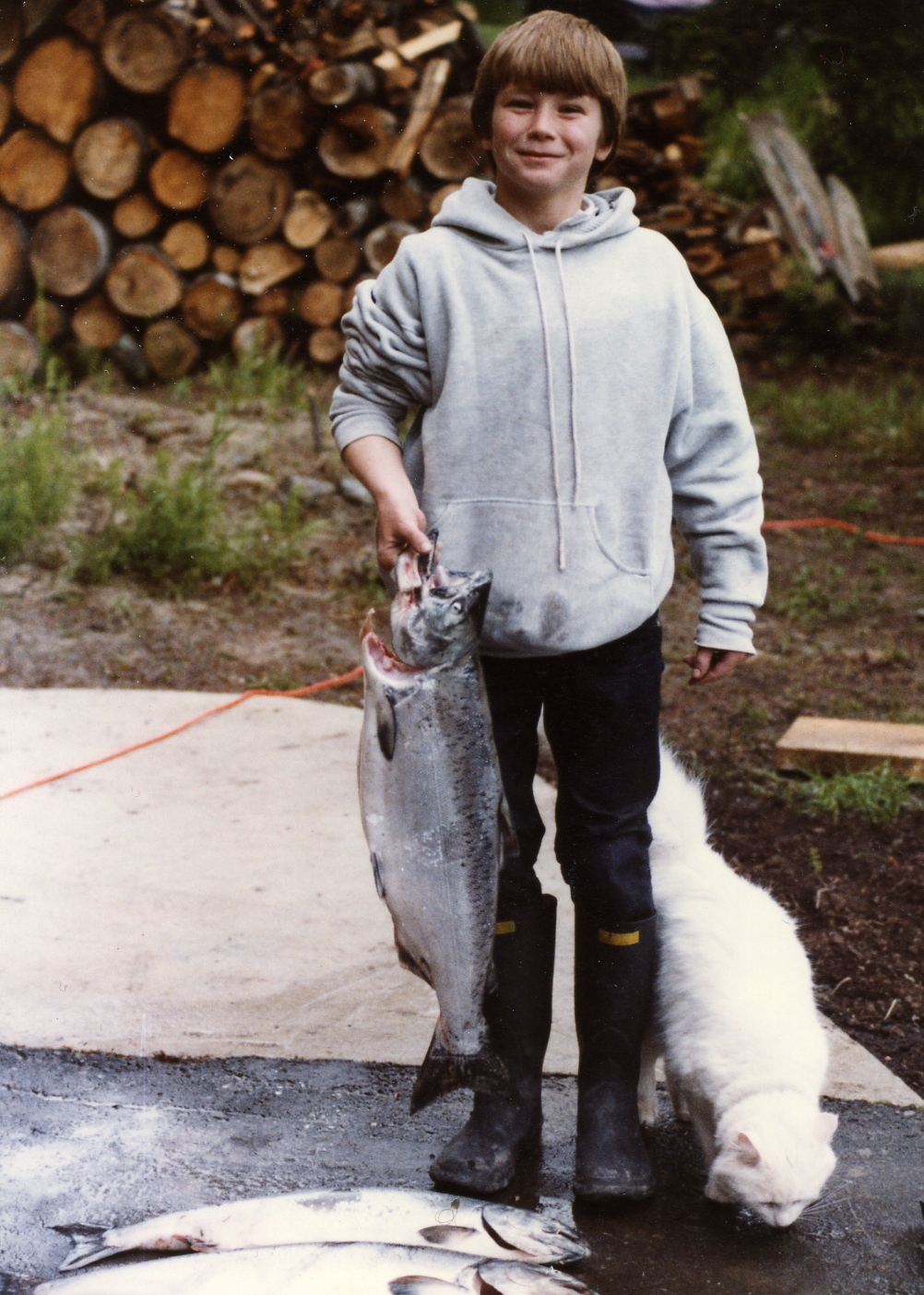 A fisherman from the very beginning, like big brother Rusty!