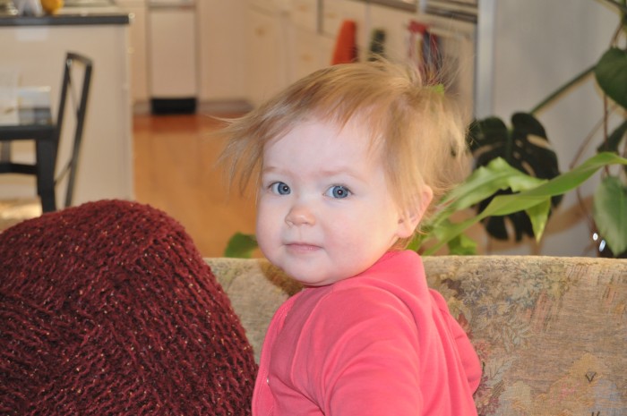 Her hair is getting long
