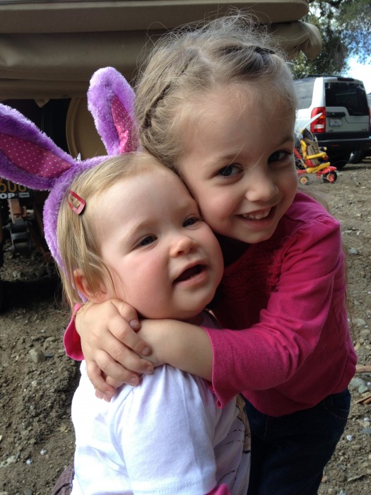 Mathilda with her cousin Kate