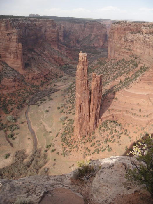 Spider Rock from the south rim Canyon De Chelly