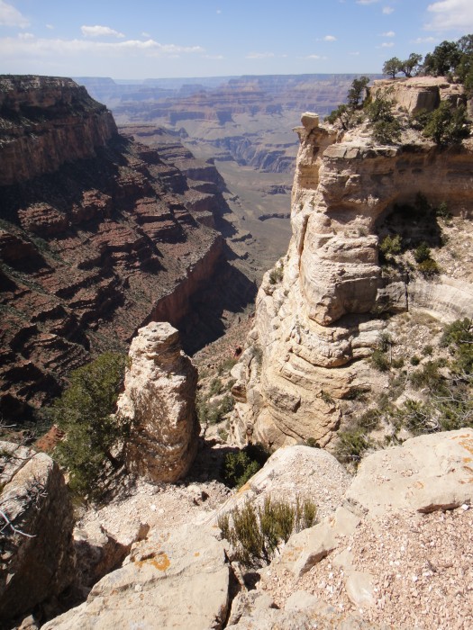 Start of the Kaibab Trail -Steep!