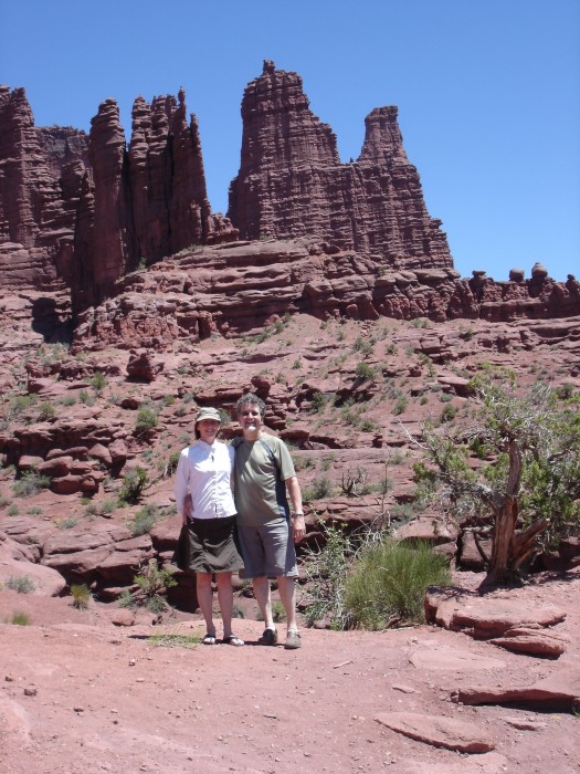 Mark and Monica at Fisher's Towers