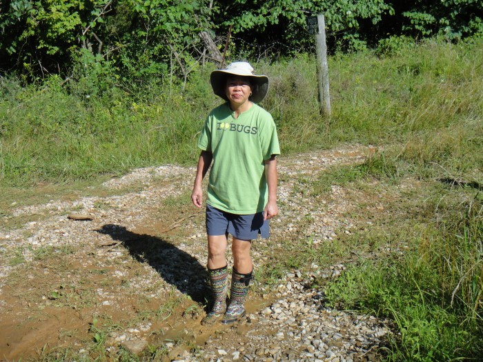 Muddy 'Frog pit' boots