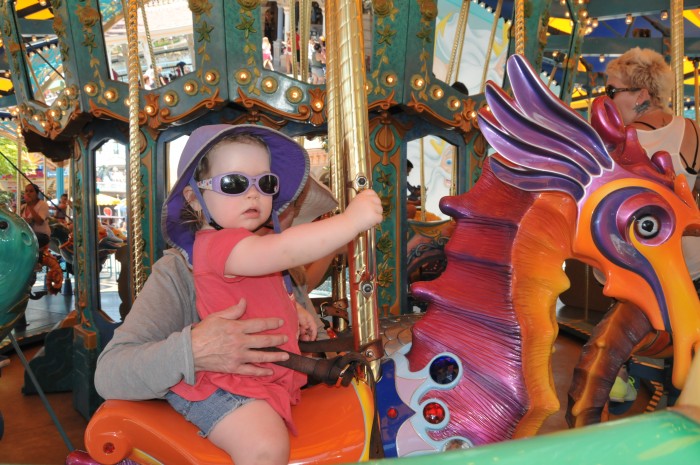 Mathilda liked the carousel.