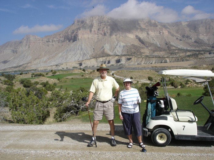 We also played golf.