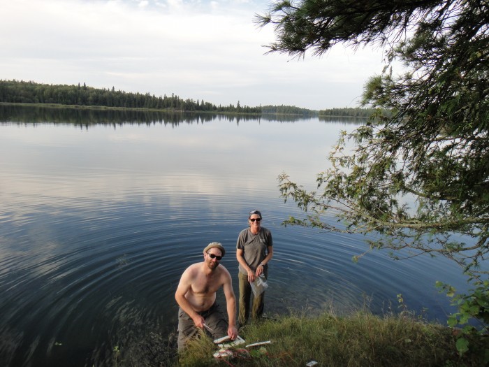 Cleaning fish at Ant Bite (near) Point