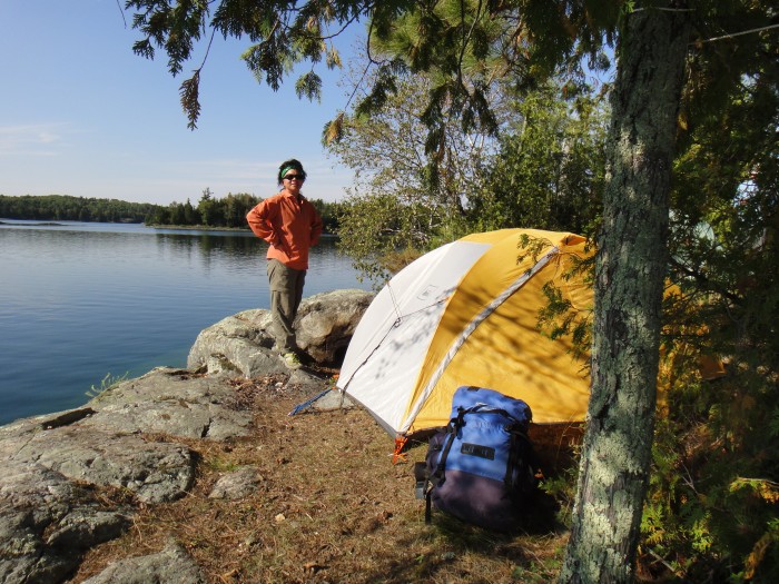 J and C's tent spot on Cedar Tree