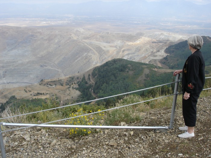 Expanding the pit to the southeast to get to the high grade at depth.  The crusher and the tunnel to the mill (center left) were untouched.