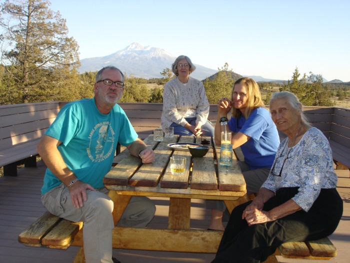 Evening cocktails at the ranch.