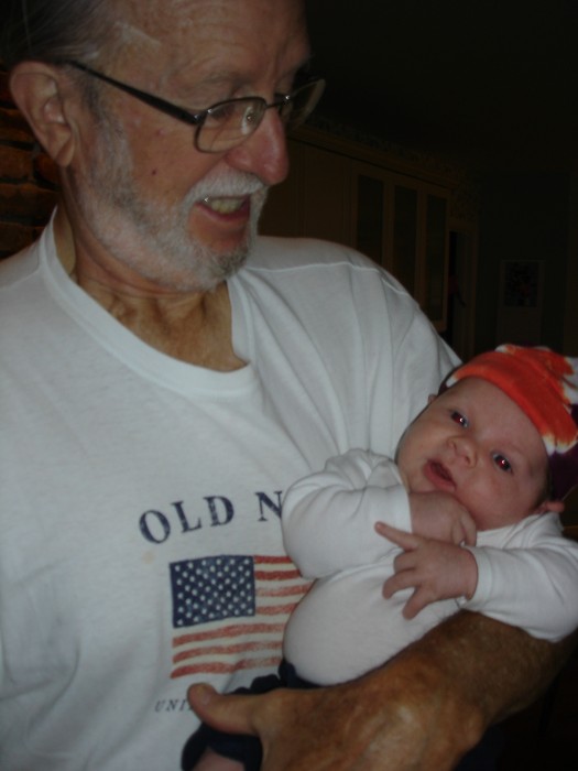 Winston and &quot;Grampa Russ&quot;.