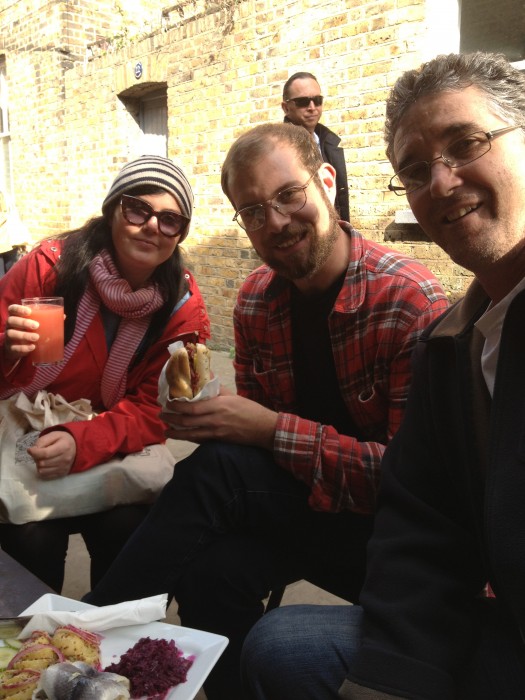 lunch at the flower markets