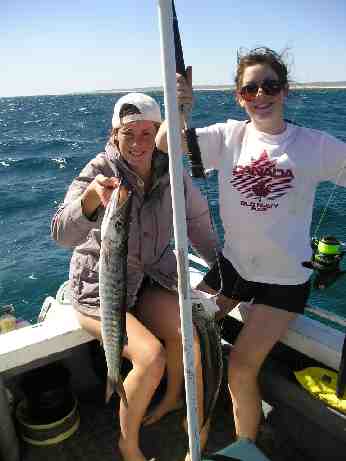 WE got a few of these barracuda on th first day, only kept two for eating. Surprisingly good!  We let a lot go, even had a triple hook up which was pretty exciting