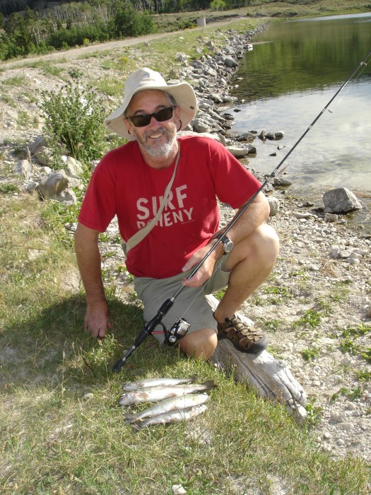 As soon as we got set up at Dairy Creek camp we went fishing.  Not big but good eating!