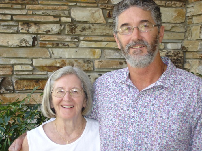 Russ and Mom - she seems so small !