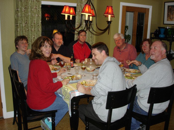 The boys, Kay and Ken, and Paul and his family.