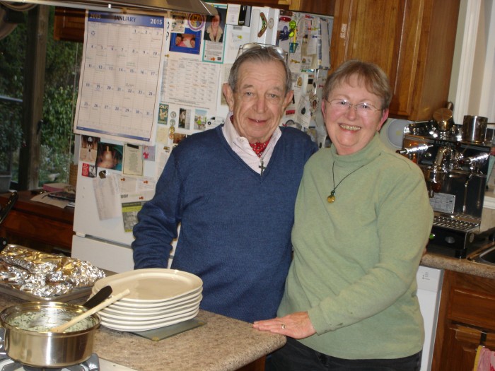 John and Joan Westmoreland.  Joan made us a fine salmon dinner.