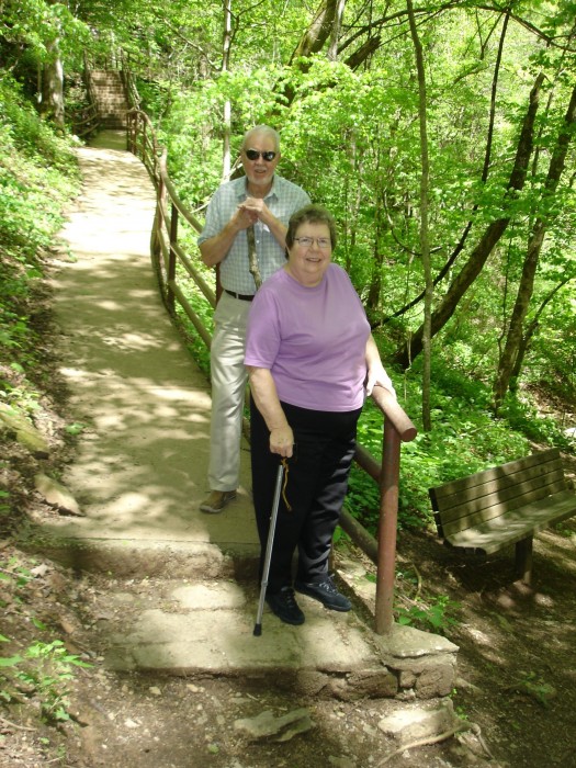 D &amp; P took us down some of the Natchez Trace Parkway from Nashville to Natchez.  The old pioneer route.  We walked down to Jackson falls along the way.