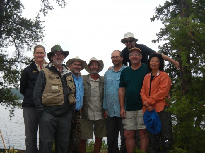 The gang at the last camp on Kakagi.