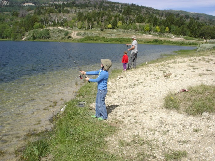 Steven fishing.