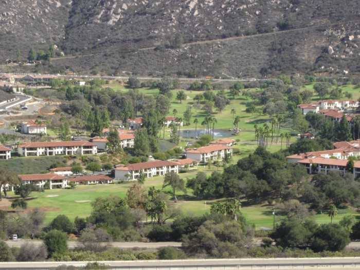 A view of the resort.  We were in the one-story condo next to the golf course.