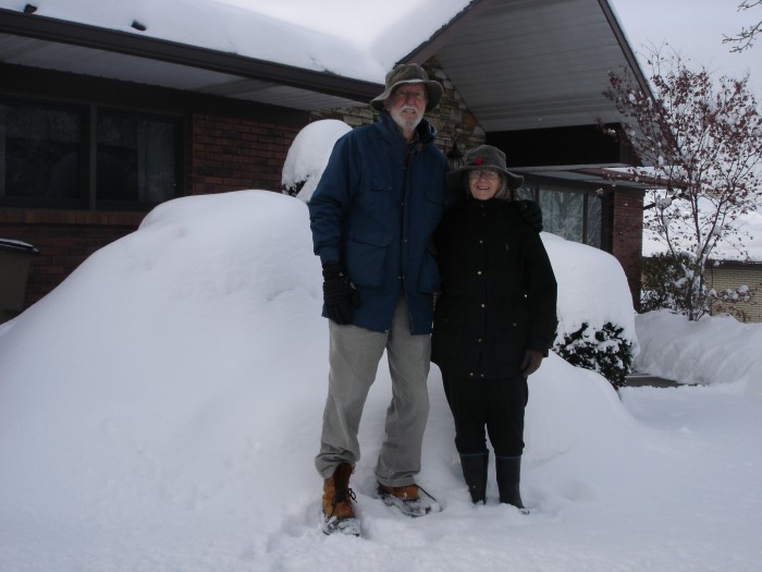 Lots of snow the week before Christmas.