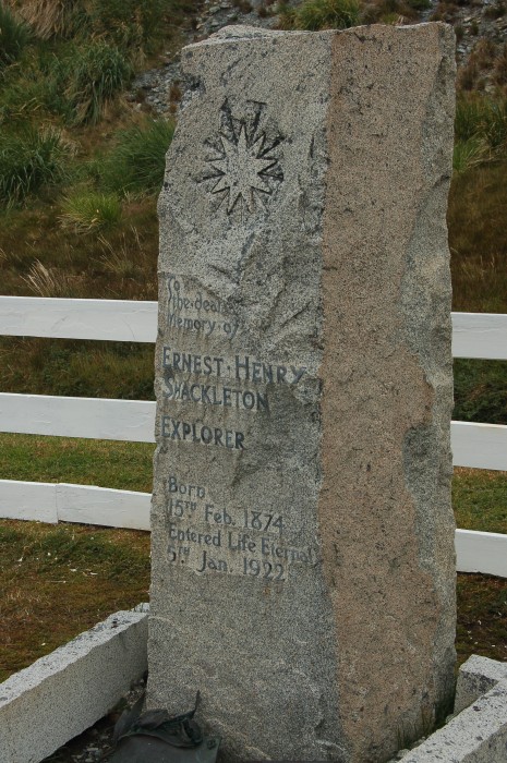 Shackleton grave and Frank Wild is at his right hand