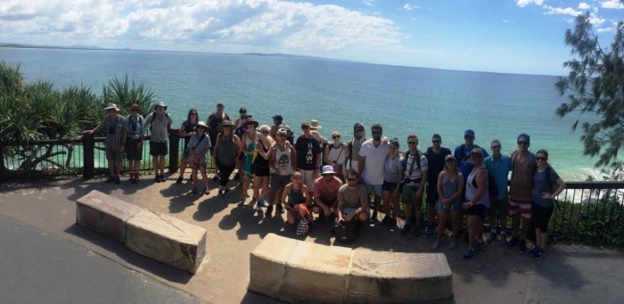 there was quite a gang on the walk, mainly from the USA!  This was a quite amazing turn out and they were a great bunch to hang out with.