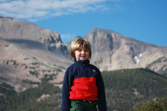 camped by the base of Wheeler Peak around 10000 feet.