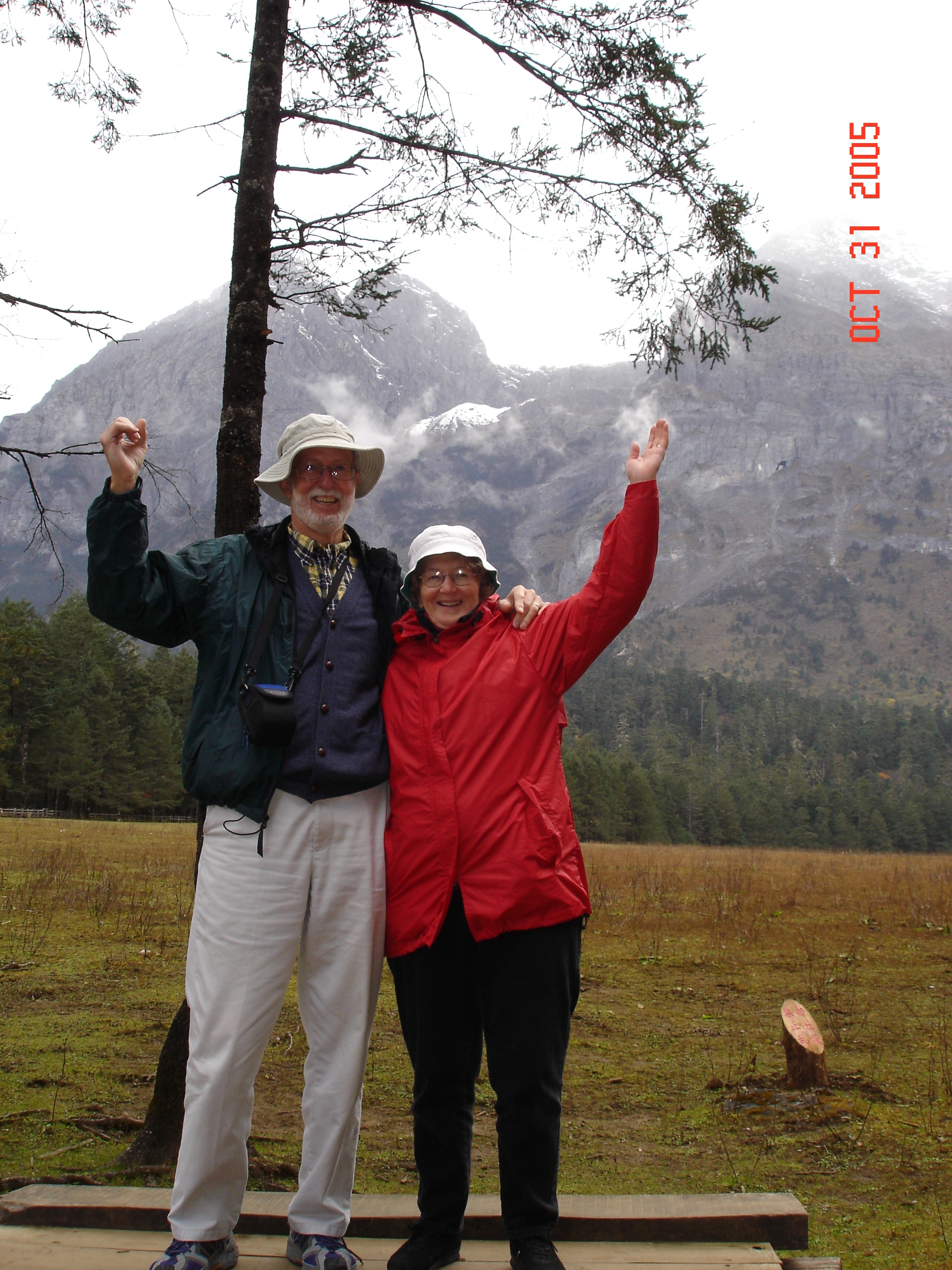 We went to Dali and Li Jiang in SW China, near the border with Burma, and to Snow Mountain just above the Yangtze River.