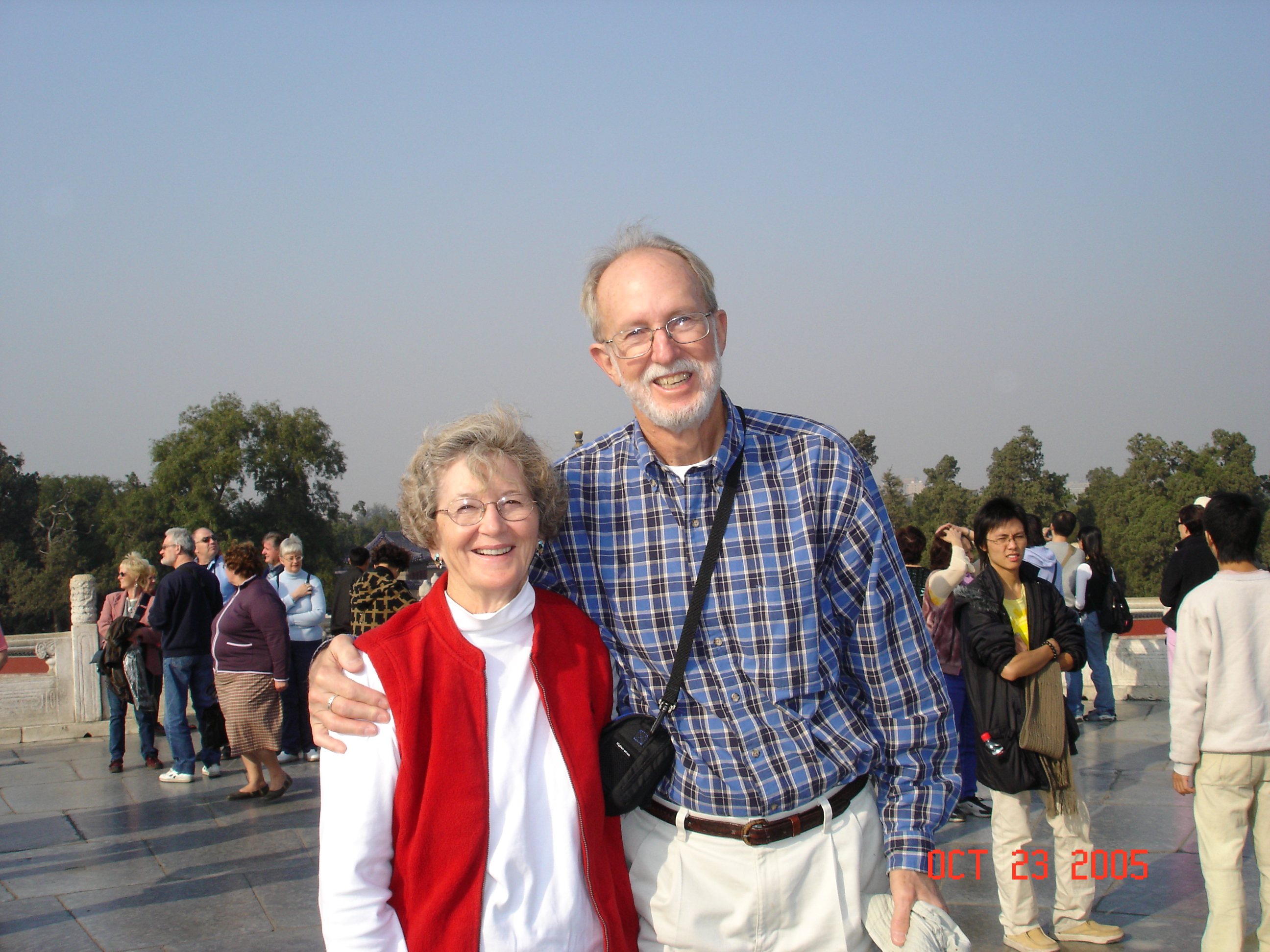 Here we are standing at the Middle of the Earth, Temple of Heaven, Bejing