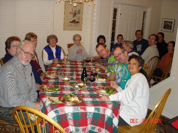 Our &quot;Reunion&quot; dinner on the 28th., which included Pat and Dave, Jean, Jason and Ann, and Bob and Kate.  This was awonderful time with all of us together, some for the first time in 20-some years!