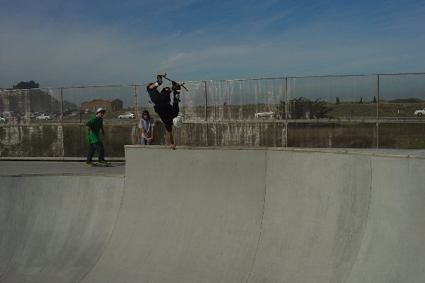 guy from Petaluma doing hand plants