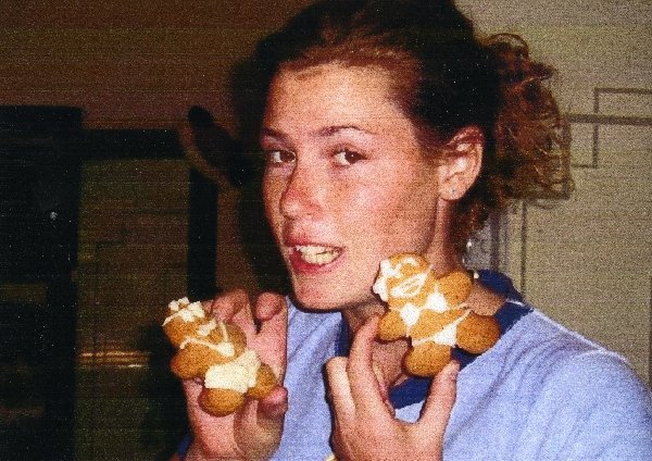 This one is especially nice because you made these gingerbread Grampa and Gramma cookies just for us!  And the resembalence is so good!