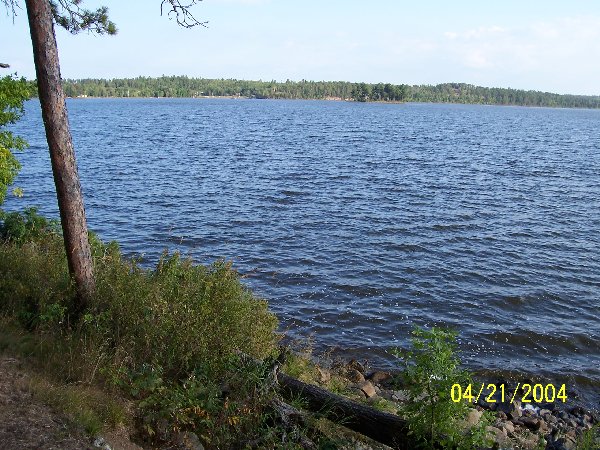 View from our camp of Caliper lake