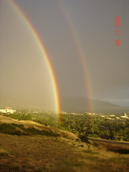 We have been away alot this summer and it is always nice to come home.  Our place is the pot of gold at the end of the rainbow!