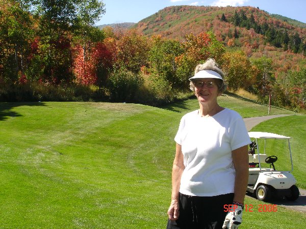 We played golf in Wyoming and several places in Utah.  We especially like the course at Wasatch St. Park at Heber, where we can camp and enjoy the colors. Its only an hour from home, too.