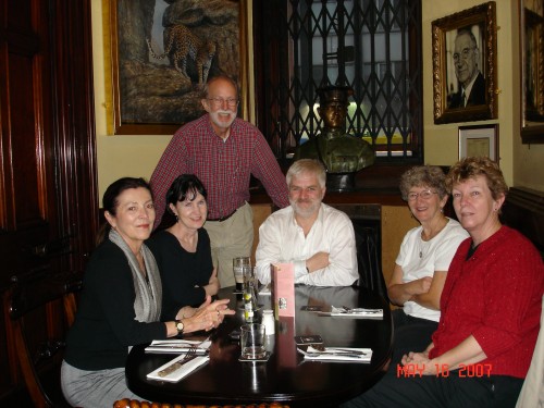 The Murphys and June Jelm are friends from St. Paul's, SLC, who now live in Dublin and we were glad we could have a reunion dinner with them.