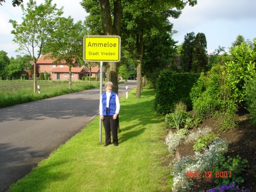 The town sign.  It is a very small town, probably less than 1000 inhbitants.