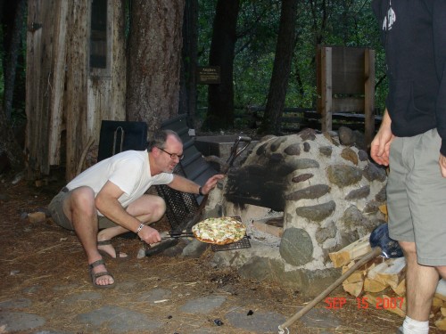 Great pizza in the stone oven!