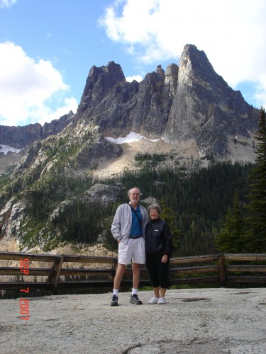 Here we are near the crest of the Cascades - pretty spectacular.